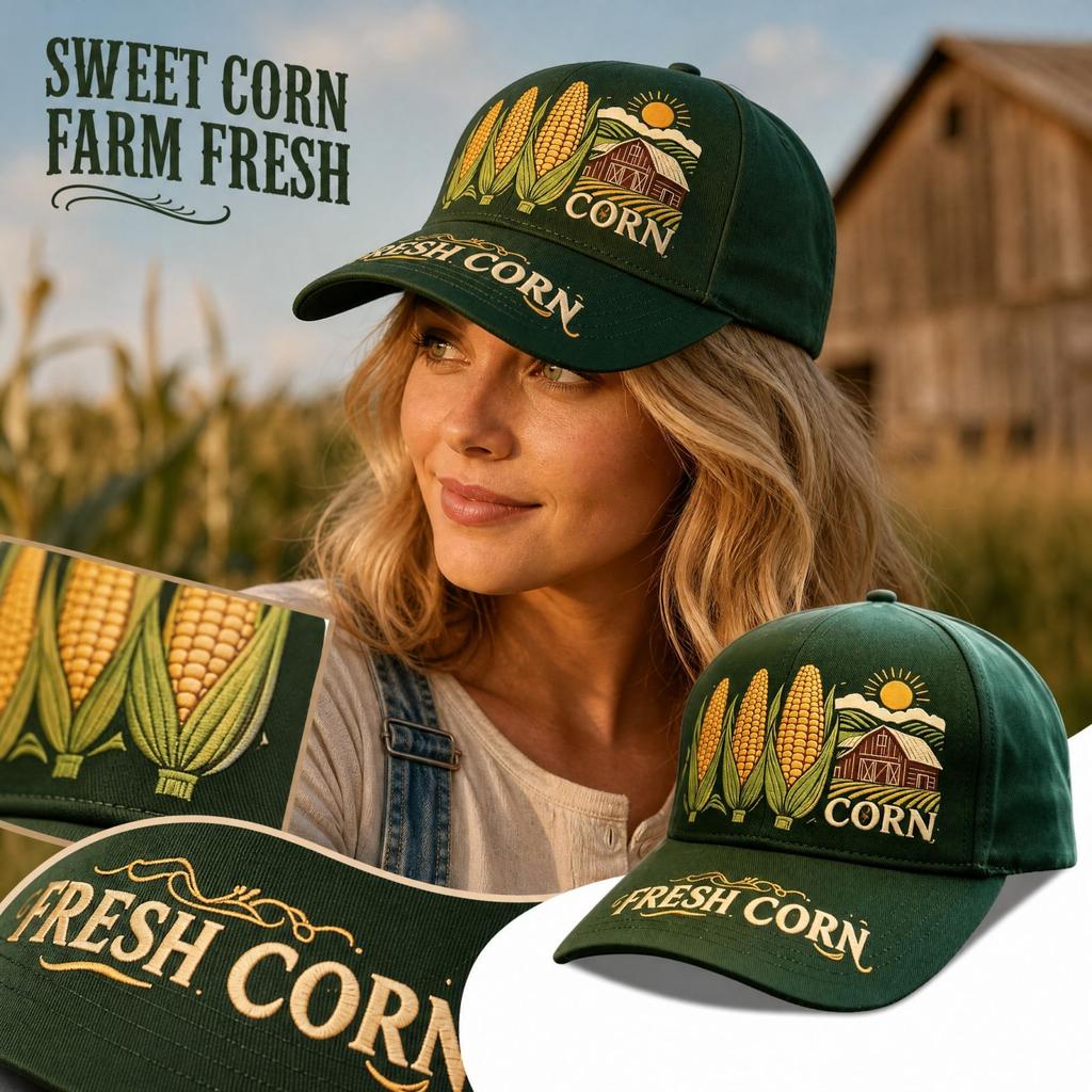 Unisex Retro Farm Baseball with Digital Print