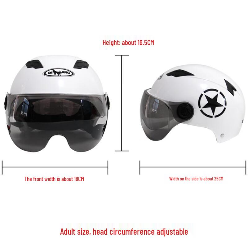Lishi Half-Face Scooter/Motorcycle Safety Helmet