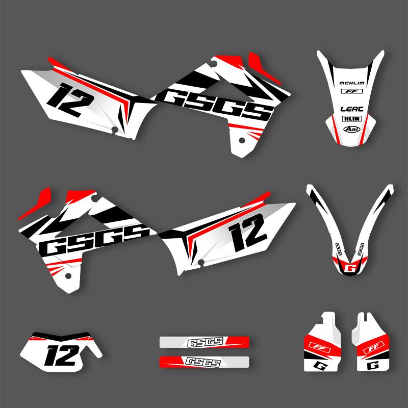 PowerZone For GASGAS  Custom Team Graphics Backgrounds Decals For EC Stickers Kits For GASGAS 2007 2008 2009 EC 200 250 300 350