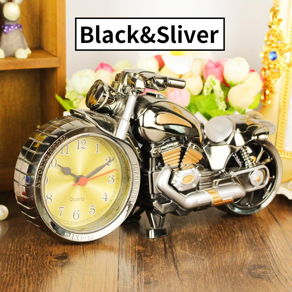 1PC Motorcycle Alarm Clock Home Decorator Crafts Student's Gift Birthday Gift, Clock Part Pattern