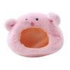 Cartoon Bear Shape Hamster Warm Bed Cozy Fleece Pet Sleep Nest Cute with Mat Hamster Hammock Cage Accessor