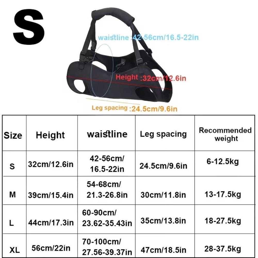Adjustable Pet Backpacks Help with Carrying Dog Body Support Bag New Dog Lift Harness Injured Dogs