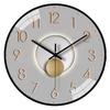 12-inch 30cm light and luxurious light and shadow automatic time-sensitive radio clock home living room bedroom mute clock hanging
