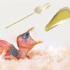 Long Handle Bird Milk Powder Feeder Heat-resisting Bird Food Water Spoon  for Feeding