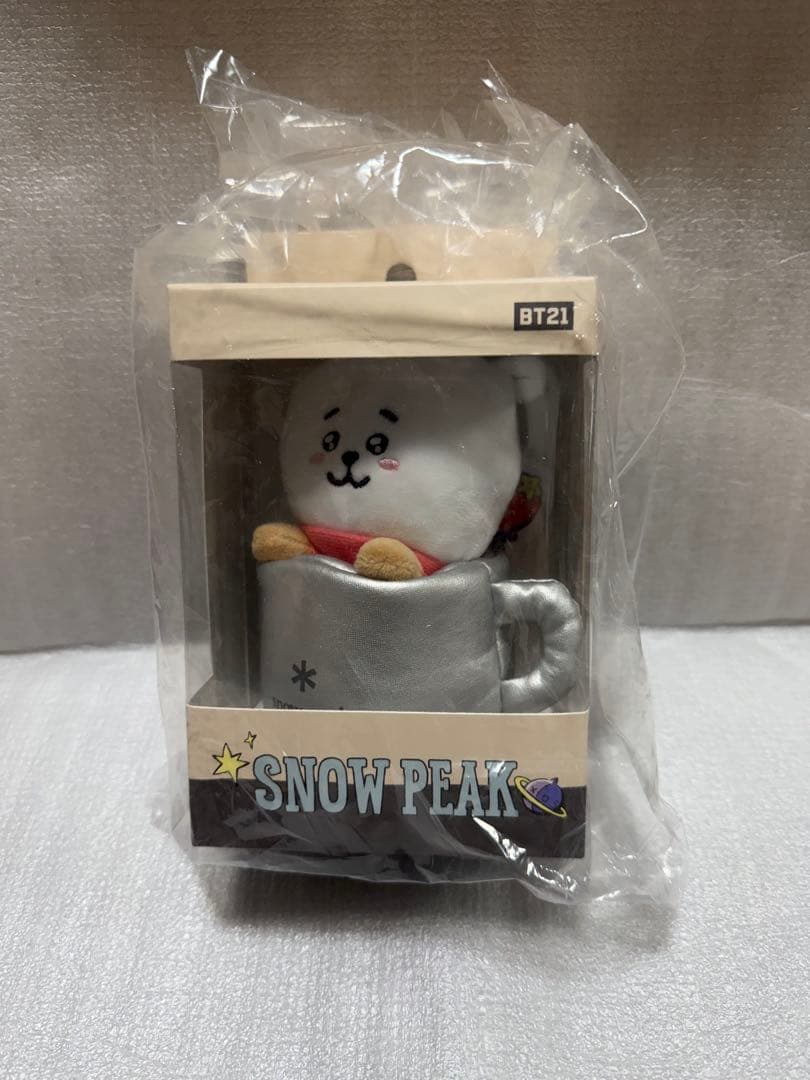 [USED] BTS Jin RJ BT21 Snow Peak Collaboration Keyring (Authentic)