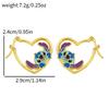 Cute Stitch Cartoon Pendant Necklace Jewelry Personality Sweater Chain with Filled Rhinestones for Women Gift