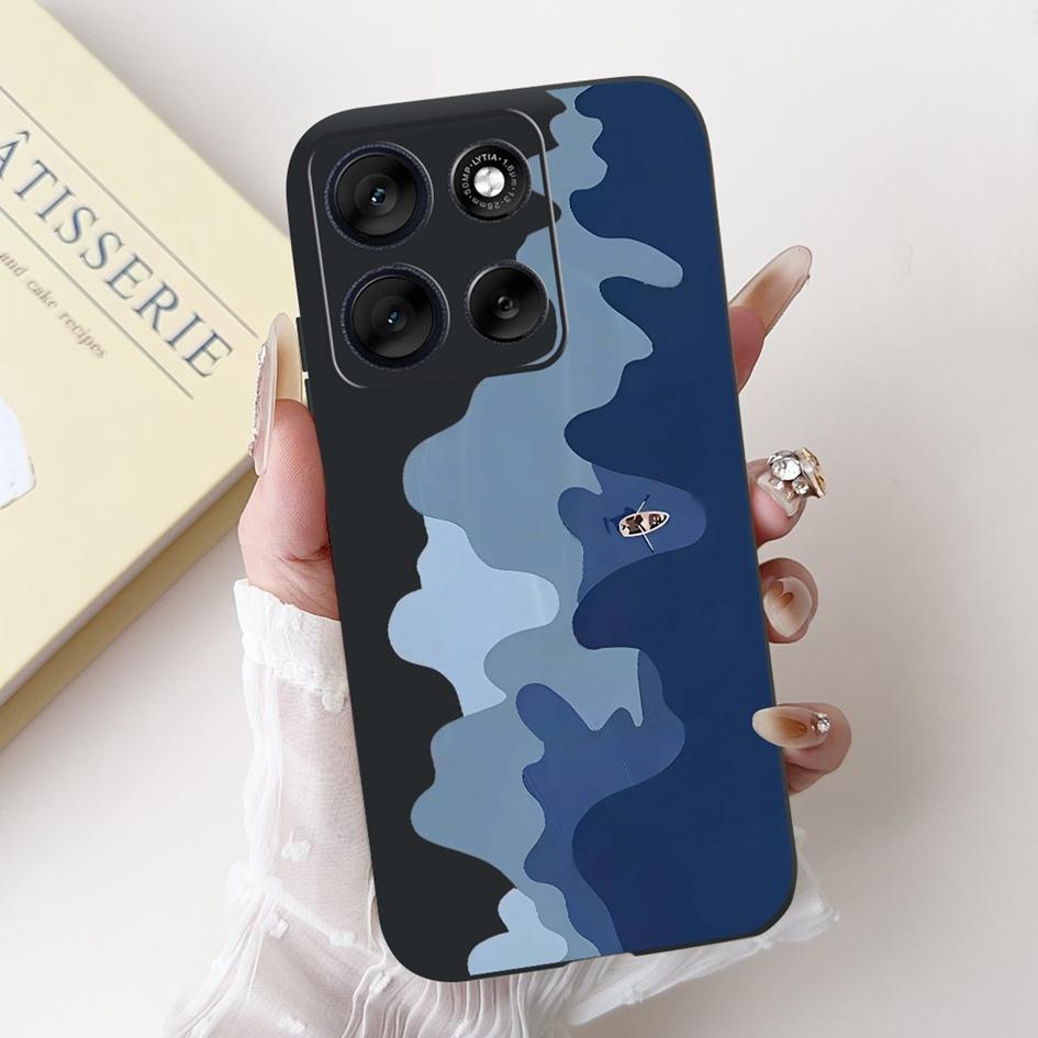 Per Motorola Moto G86 G56 2025 Custodia Moda Fiore Tramonto Cartone Animato Morbido Silicone Protettiva Copri Telefono Per MotoG56 MotoG86 Custodie