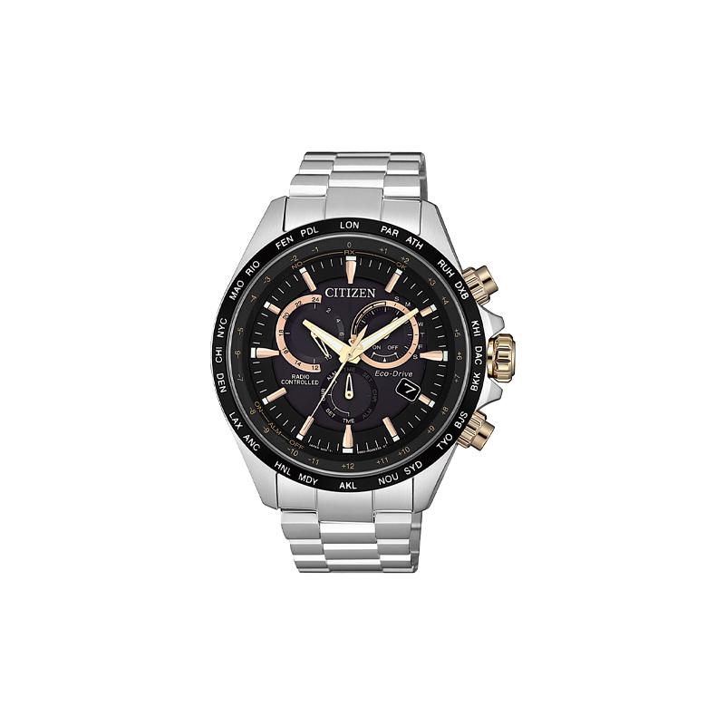 

CITIZEN Eco-Drive Series Casual Quartz Steel Strap Men s Watch Black Dial CB5834-86EXD чорний