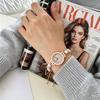 Mori‑Style Leaf Star Beaded Braided Rope Bracelet Quartz Watch Adjustable Versatile Student Women Wristwatch