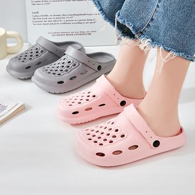 Thick Sandals Mens Women's Slippers Summer Outdoor Slippers Unisex Home Shoes Couple Flat Shoes EVA Soft Sole Flip-flops Hollow