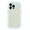 Transparent Phone Case for iPhone 15 Pro Max,Wave Edge PC+TPU Detachable Color Frame Phone Shell Cover