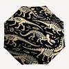 1pc Dinosaur Skeleton Tapestry Automatic Folding Practical Umbrella - 3 Folding Design, Vivid Cartoon Pattern, Suitable for Outdoor Activities, A Gift
