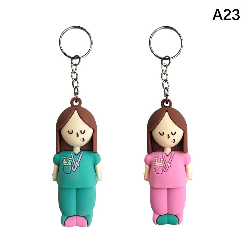 Paw Print Girl Shaped Ampoule Bottle Opener Keychain Rubber Cutter Aid Medication Vial Breaker Tool For Home Nurses And Doctors