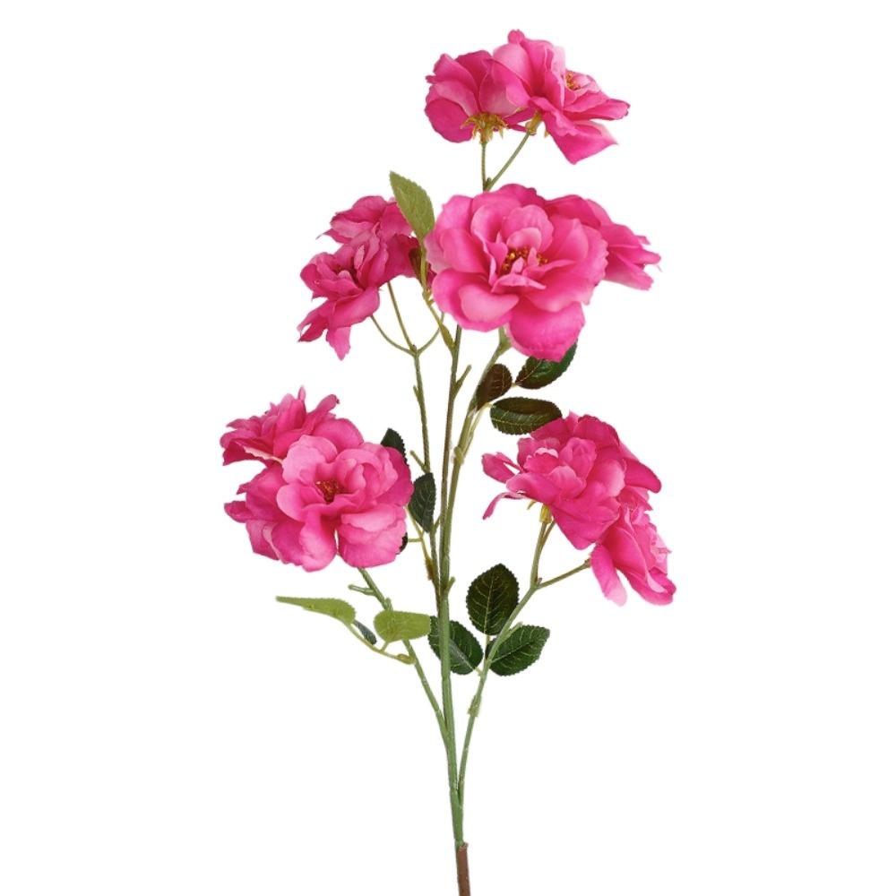 Real Touch Simulation Big Rose Realistic Faux Rose Branch Artificial Rose Flower  Wedding Party розы красного