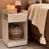 Three-Tier Rolling Side Table Portable Metal with Casters