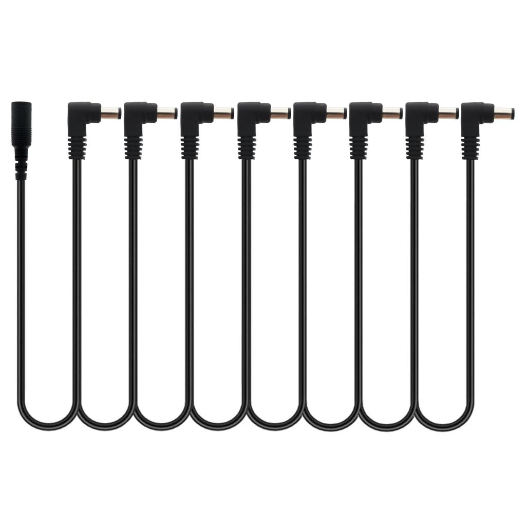 Way Daisy Chain Guitar Effects Pedal Power Cable for Heavy Duty 9V DC Adapter 6/8 (8 Way)