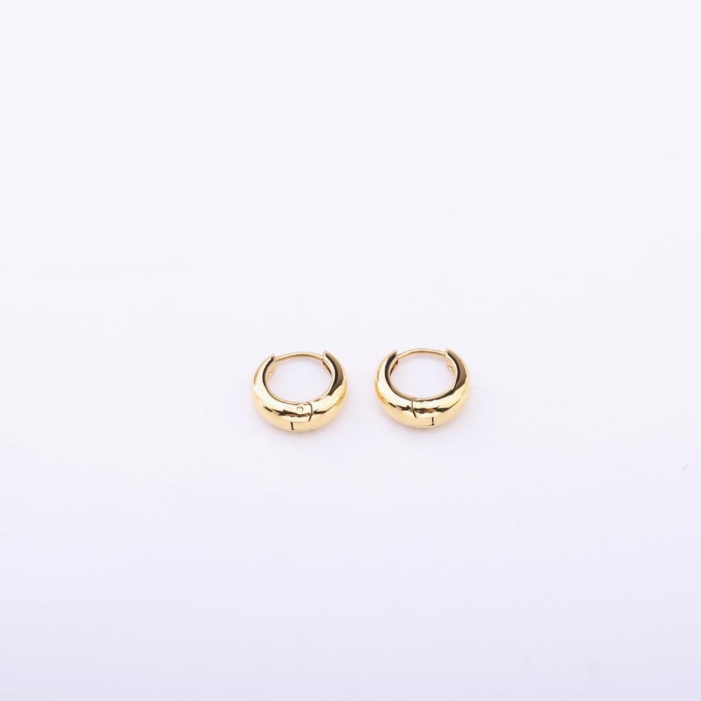 Korean Style Everyday High-End Plain Hoop Earrings - Versatile & Suitable for Everyone