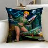 popular rapper Ice Spice Cushion Cover Soft  EasyWash Pillow Case  Versatile for Couch Bed Travel and Office
