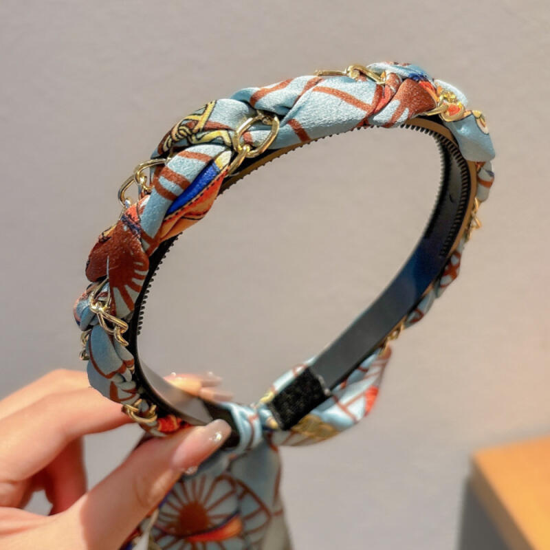Braided Hair Chain Hairband Hair Scarf Ribbon Headband