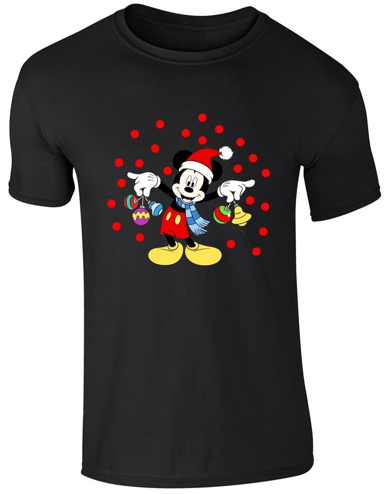 Mickey Mouse Merry Christmas TShirt Vintage Mouse Juggling Xmas Gift Unisex Top