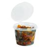 ZISIZ Disposable Plastic Sauce Bowls with Lids