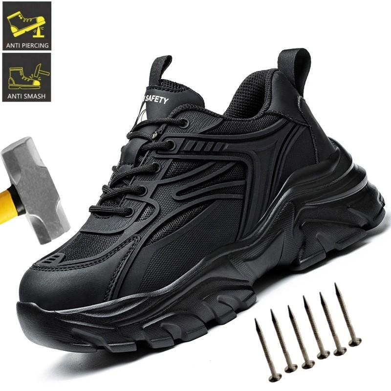 Steel Toe Security Protective Shoes Slip Resistant Anti-Smash Boots Indestructible Safety Shoes Work Hiker Boots For Women