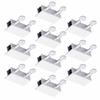 10 Stück Schiebefenstersicherungen Aluminiumlegierung Alterungsbeständig Verstellbarer Fensterstopper für Heimsicherheit