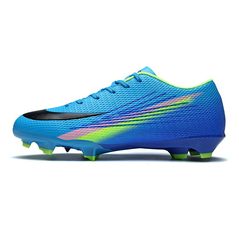 Chaussures de Football Homme Professionnelles Match de Société Futsal Crampons Longs Chaussures de Stade Ajustées Haute Qualité Adhérence Antidérapante Chaussures de Football