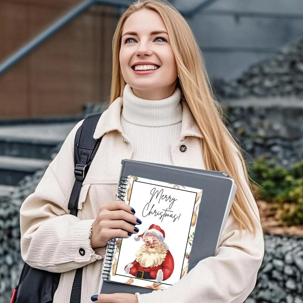 Spiral-Bound Christmas Gift Card Book Festival Christmas Gifts for Teenagers Greeting Cards Holder Greeting Card Organizer