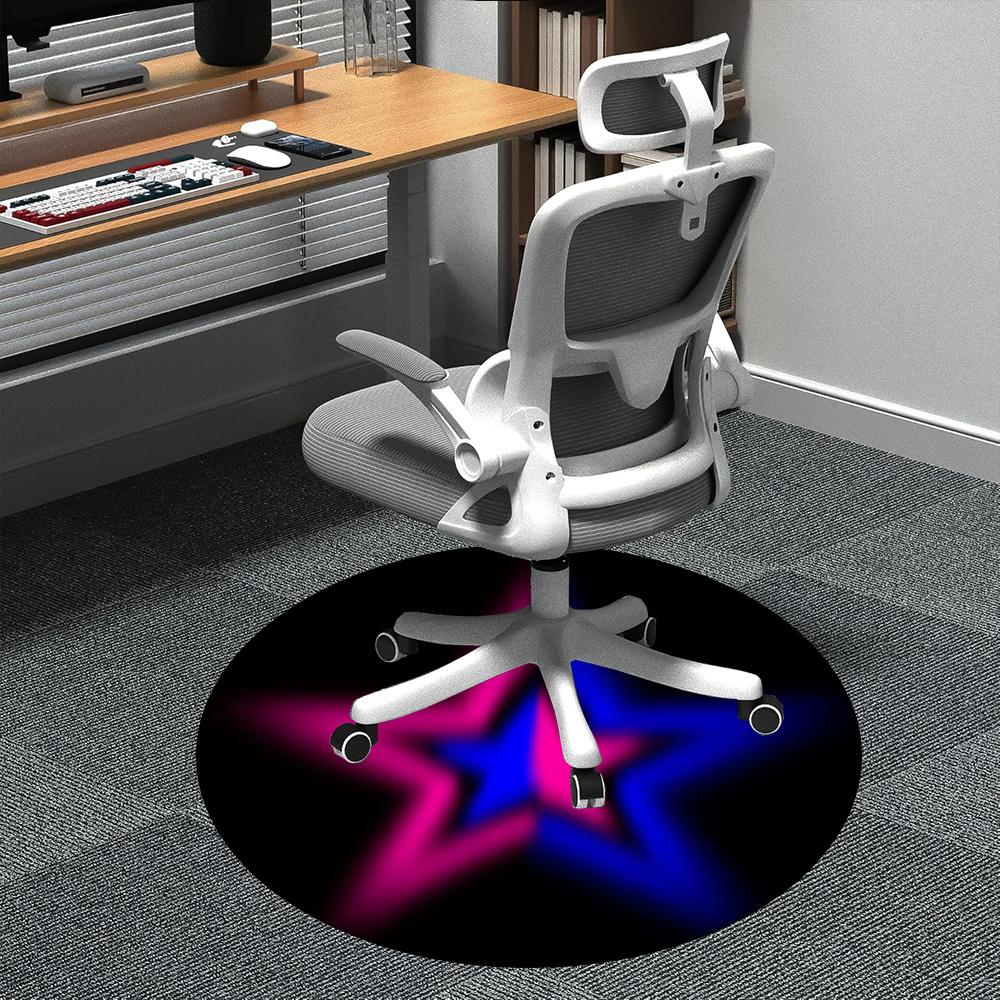 

1pc Starburst Nebula Office Round Area Rug, Indoor Mat Suitable ForOffice, Under Office Chairs Bedroom Living Room Home Decor, Room Deco u65 80cm by 80cm