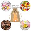 24/6 Stück Oster-Leinen-Süßigkeiten-Geschenktüte Niedlicher Hase Keks-Snack-Verpackung Leckerli-Beutel Kinder Frohe Ostern Party-Dekoration Zubehör