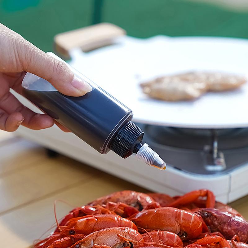 Mini Soßen-Gewürzbox Tragbare Kondiment-Quetschflasche Ölbehälter Ketchup-Senf-Spender Küche Picknick Bento Gadget