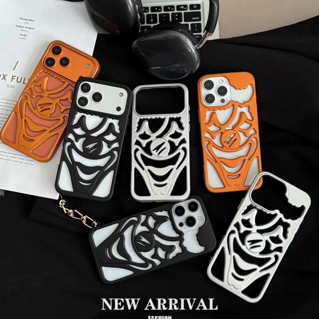 Applicable iPhone17Promax mobile phone case Apple 17Air hollow clown matte 16Pro anti-drop protective case