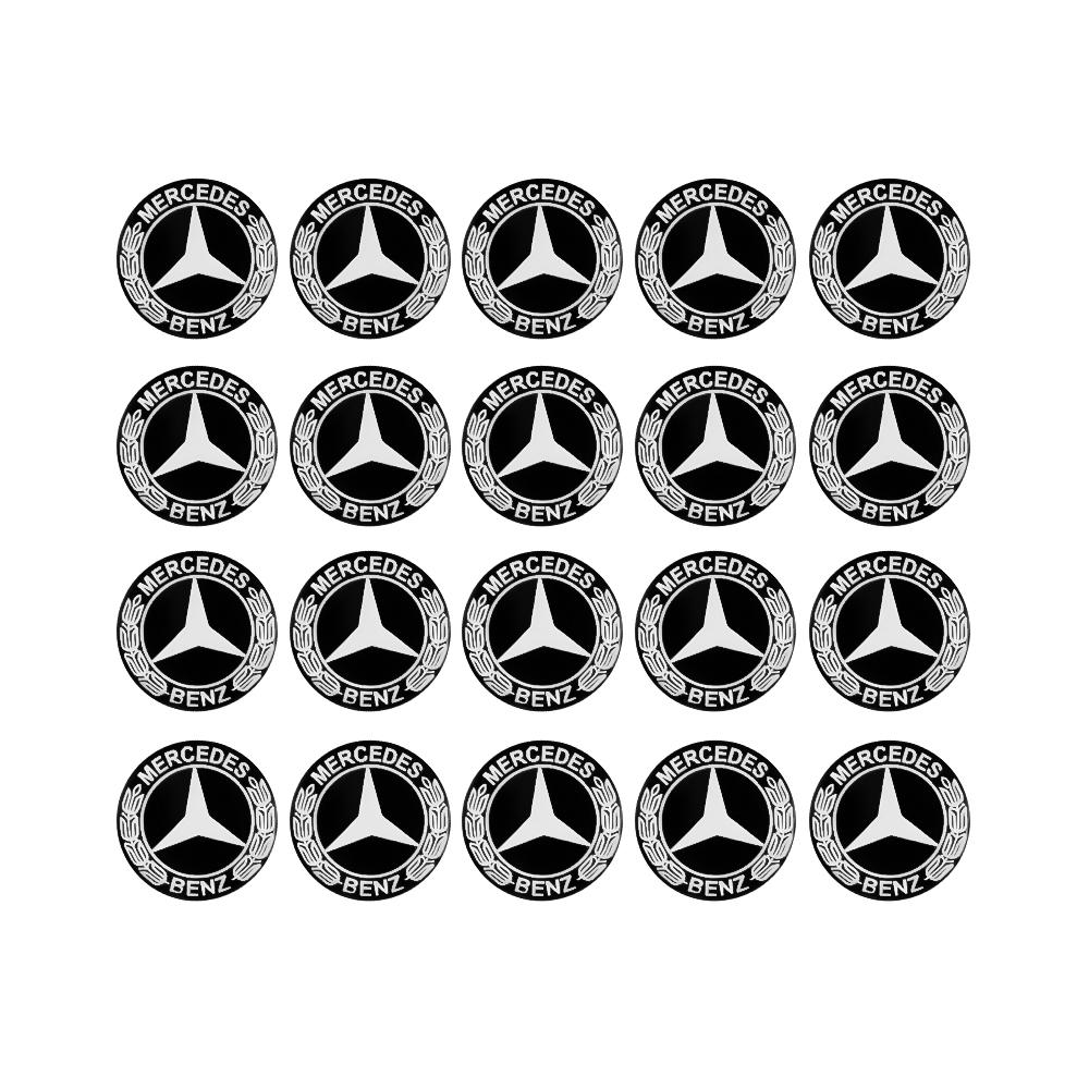 14mm Car Key Badge Replacement Key Stickers For Mercedes Benz AMG E S C A B Class GLE GLS CLS GLC CLA GLA GLK GLB W205 W206 W221 CY4