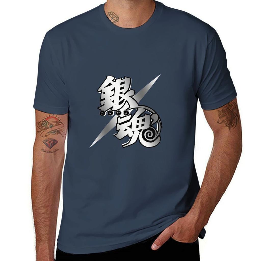 Gintama Logo Series TShirt Basic Simple Casual Short Sleeve Tee