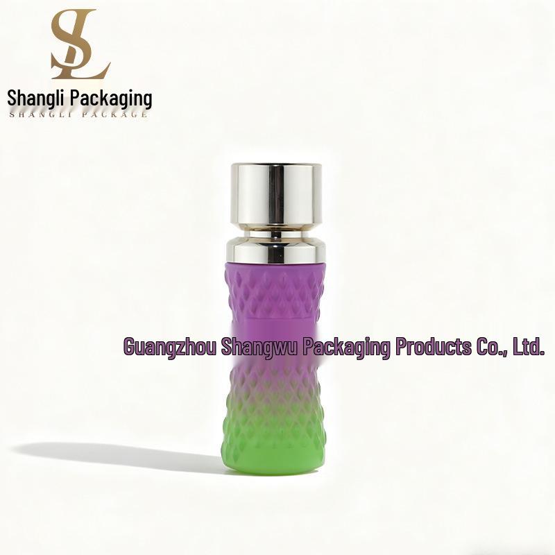 Compact Foundation Bottle Set: 50ml Lotion Dispenser, 30ml Pineapple Pattern Primer Bottle, 80ml Essence Lotion Bottle 30ml Bottle + Accessories; Glass; Clear