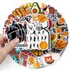 50Pcs Cartoon Basketball Sports Stickers Graffiti Ipad  Car Guitar Diy Personalized Wall Sticker Toys Decoration