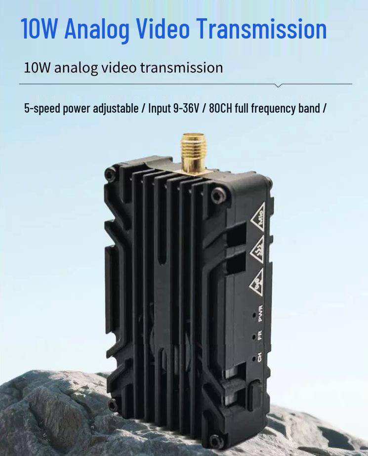 FPV Video Transmitter 4.9G/5.8G/6G 10W 80CH VTX