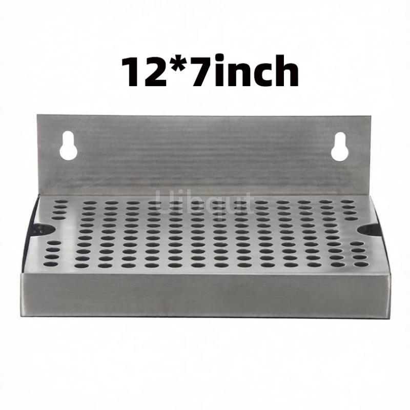 Wall Mount Beer Drip Tray No Drain 304 Stainless Steel Homebrew Kegging Draft Beer JC Beer Machine Beverage Machine Drip Tray
