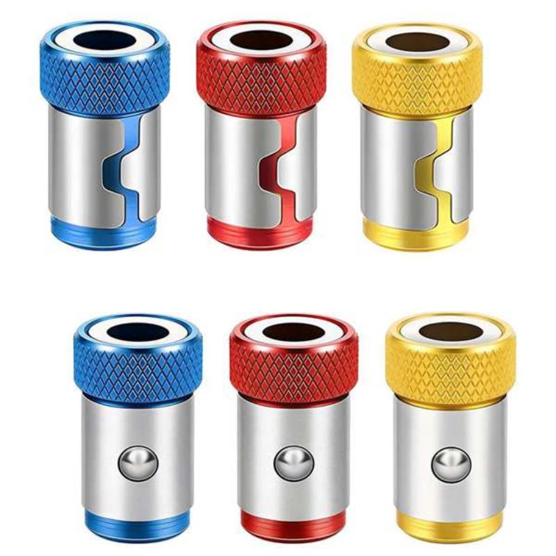 1/3/6 Pcs Magnetic Screwdriver Bit Holder Ring With Strong Magnetic Anti Slip Design For Home Repair Woodworking Diy Projects