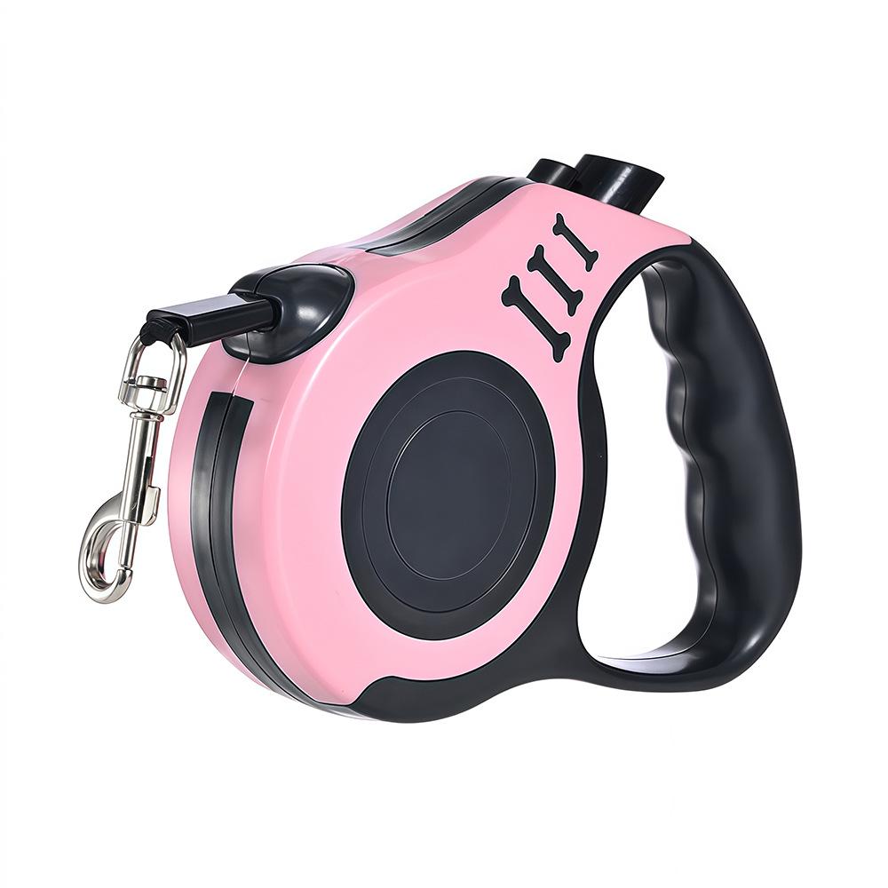

Автоматический втягивающийся поводок для собаки с высокой прочностью на разрыв 3M Rope розовый