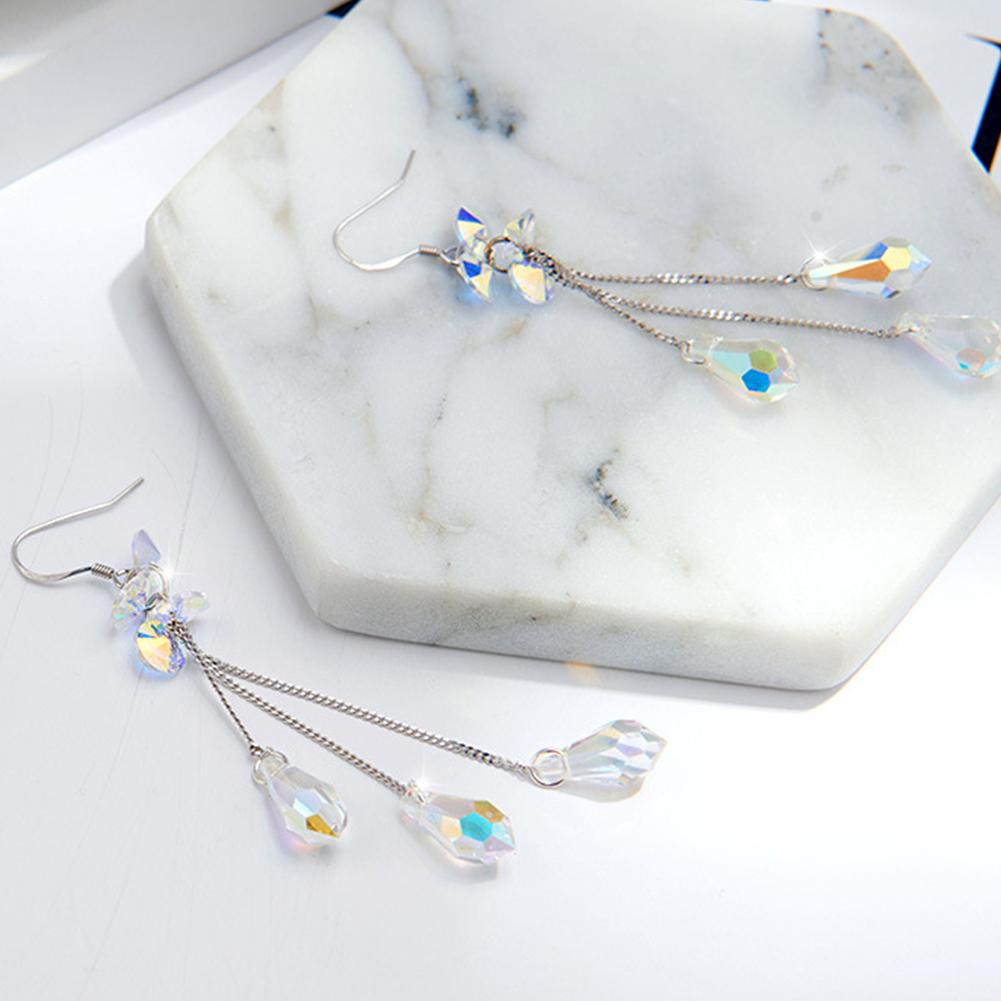 Bluelans Earrings Tassel Hook Multicolor Chain Long Earrings Drop Dangle Women