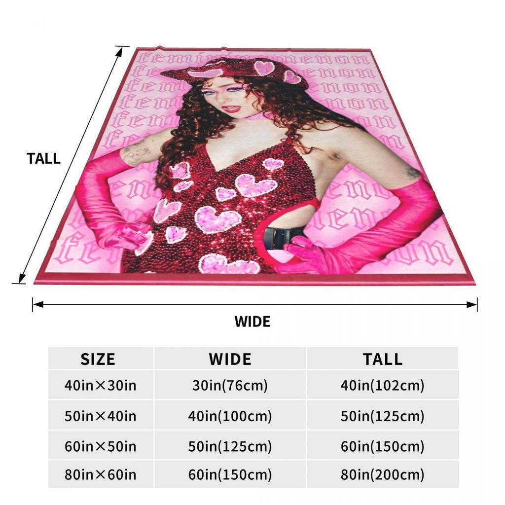Chappell Roan Midwest Princess Blankets Flannel Winter Breathable Soft Throw Blankets for Bedding Outdoor Quilt