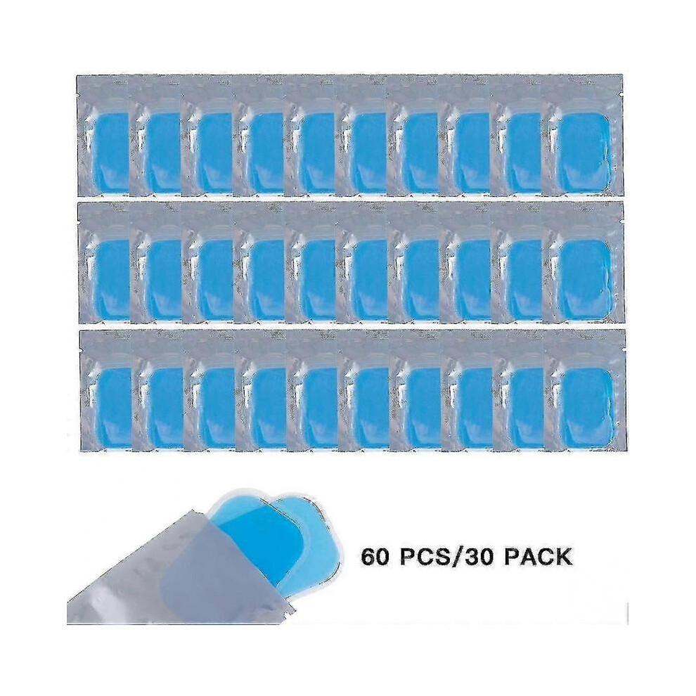 60 Stück EMS-Gelpads für Bauchtrainer - Ersatz-Gelpads für elektrische Muskelstimulation (EMS) Bauchmuskeltrainer