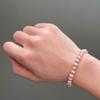 High Quality Natural Freshwater Pearl Bracelet 6mm Delicate Temperament Elastic Bracelet 14 -21cm Size Optional