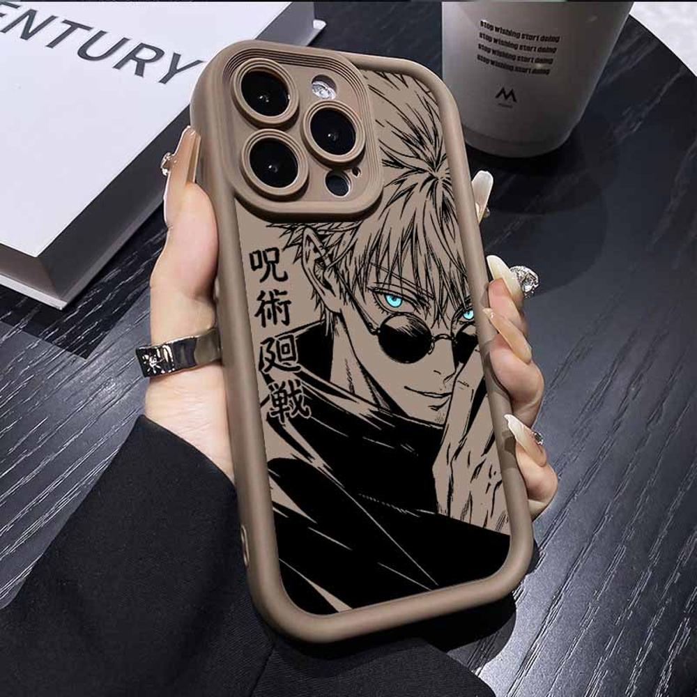 J-Jujutsus Kaaisen Satoru Gojo Sukuna Για Apple iPhone 17 16 15 14 13 12 Mini 11 Pro Max Μάτια Σκάλα Κάλυμμα Funda Μαλακή Θήκη Τηλεφώνου