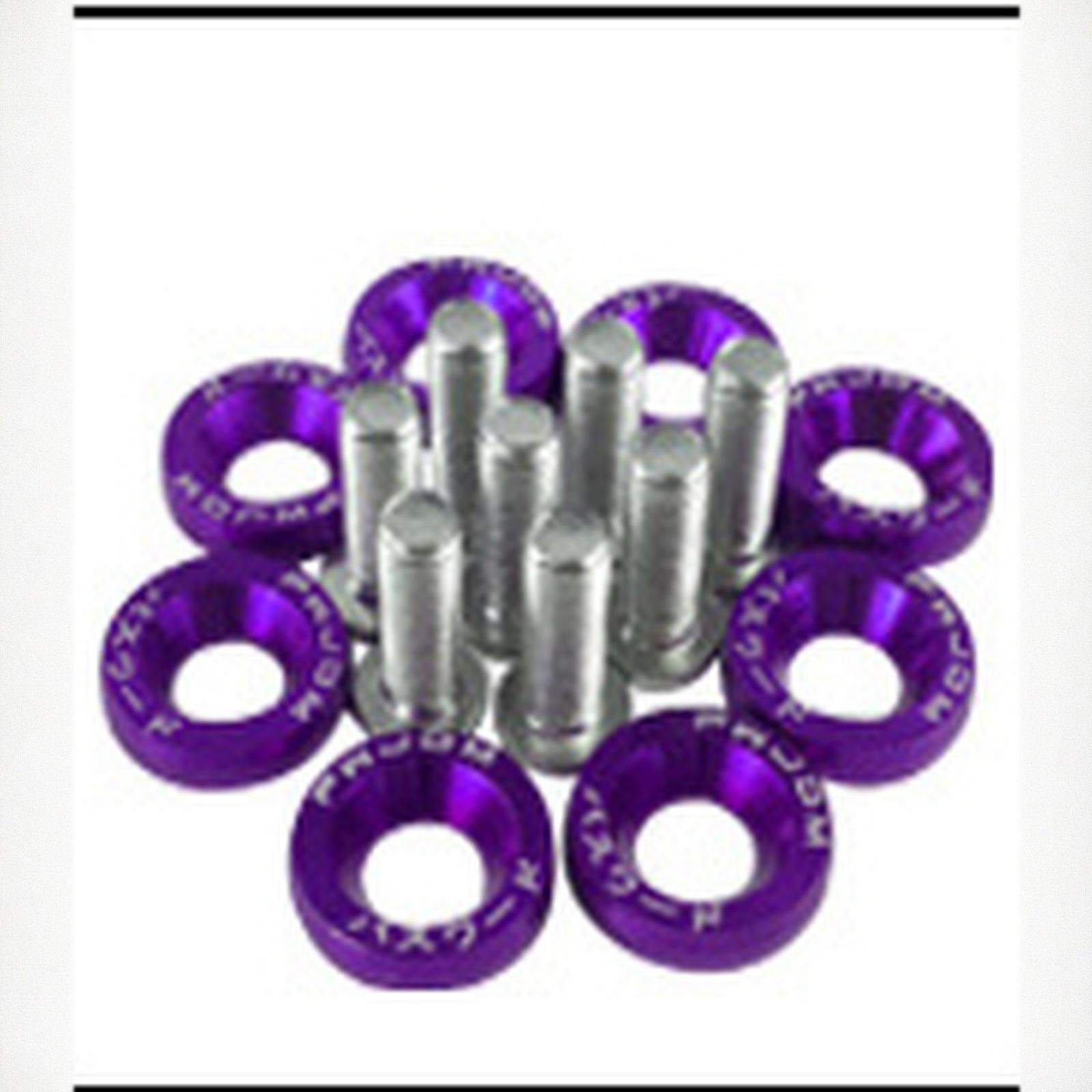 

10PCS Universal M6 Car Bolts JDM Stickers Password Washer License Plate Bolts Car Styling Modification Accessories One Size