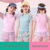 Girls' Sporty Two-Piece Swimsuit - Conservative and Flattering Style for Beach and Resort
