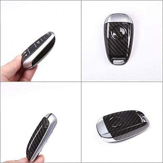 Kryt kľúča z uhlíkových vlákien ABS pre Alfa Romeo Giulia Stelvio 2017 2018