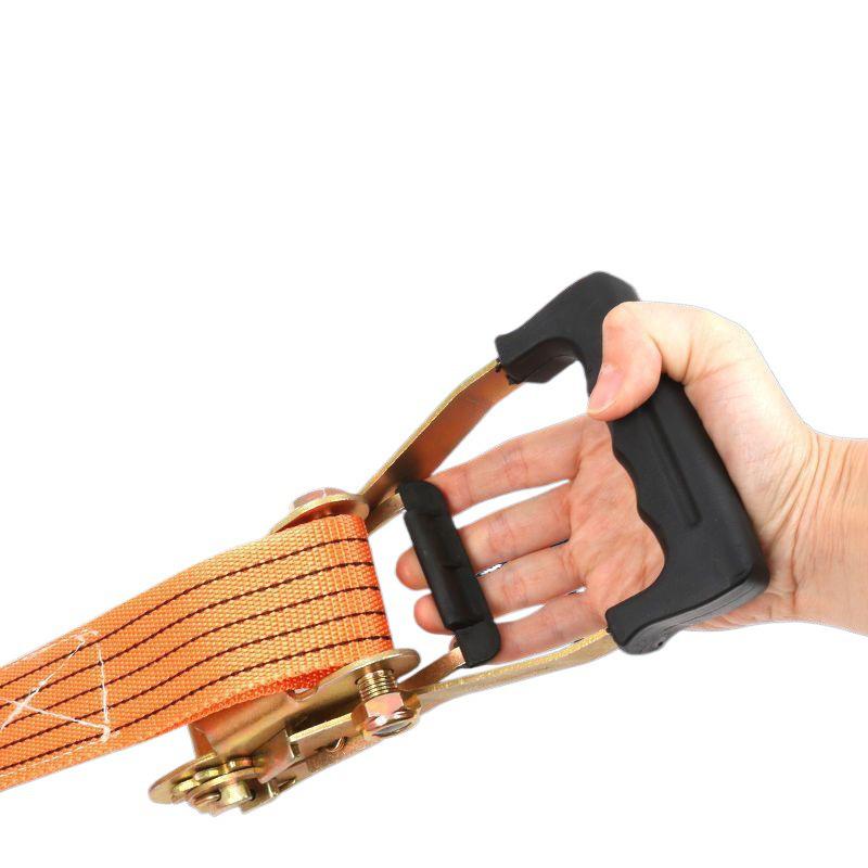 Heavy-Duty Wide & Thick Ratchet Tie-Down Straps for Cargo & Towing